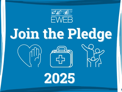 Sign says Join the Pledge 2025